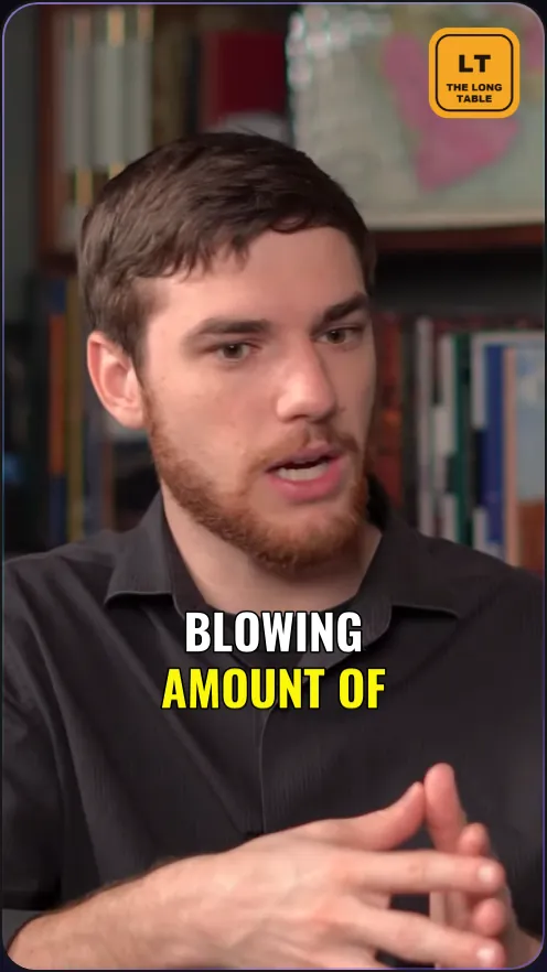 A podcast clip with the show's logo top right and Two-Tone captions